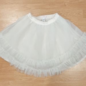 White tulle skirt